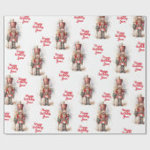 Notenkraker Red Magical Birthday Cadeaupapier (Vlak)