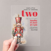 Notenkraker Red Magical Birthday | feestelijk Acryl Uitnodigingen (Insitu (Draagbaar))