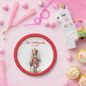 Notenkraker Red Magical Birthday Papieren Bordje (Feest)