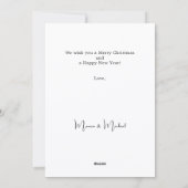 Notenkraker retro witte eenvoudige kerst feestdagenkaart (Achterkant)