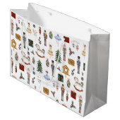 Notenkraker rood goud ballerina verjaardagsfeest groot cadeauzakje (Voorkant Gekanteld)