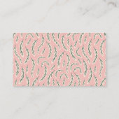 Notenkraker Roze Baby shower Luier Raffle Ticket Informatiekaartje (Achterkant)