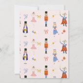 Notenkraker roze kerstboom Baby shower Kaart (Achterkant)