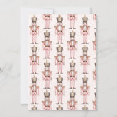 Notenkraker Roze Rose Goud Ornamenten Vakantie Par Kaart (Achterkant)