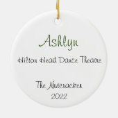 Notenkraker Russisch/Columbine Keramisch Ornament (Achterkant)