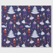 Notenkraker Schattigee Navy Christmas Soldiers Dan Cadeaupapier (Vlak)