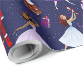 Notenkraker Schattigee Navy Christmas Soldiers Dan Cadeaupapier (Rol Hoek)