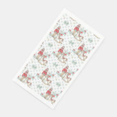 Notenkraker, schommelpaard, kerstboom servet (Hoek)