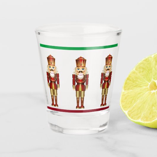 Notenkraker Shot Glass Kerstcadeau Glas (Voorkant)