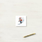 Notenkraker Skiloper Kerstmis 2026 Vakantie Skilop Post-it® Notes (Op bureau)