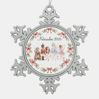 Notenkraker Sneeuwvlok Omlijst Ornament