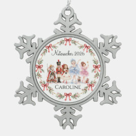 Notenkraker Sneeuwvlok Omlijst Ornament