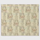 Notenkraker Sneeuwvlokken Cadeaupapier (Vlak)