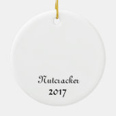 Notenkraker Snow Keepsake Ornament (Achterkant)