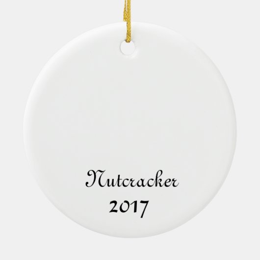 Notenkraker Snow Keepsake Ornament (Achterkant)