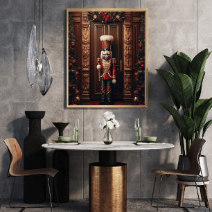 Notenkraker soldaat bewaakt de ingang poster