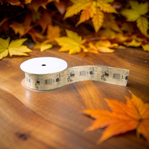 Notenkraker soldaat grijs perzik pastel satijnen lint