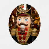 Notenkraker Soldaat Kerstboom Jaar toevoegen Metalen Ornament (Voorkant)