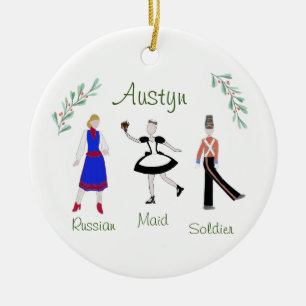  Notenkraker Soldaat / Maid / Russisch Keramisch Ornament