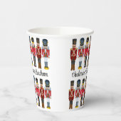 Notenkraker Soldaat Personaliseer tekst Kerstmis Papieren Bekers (Links)