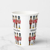 Notenkraker Soldaat Personaliseer tekst Kerstmis Papieren Bekers (Rechts)