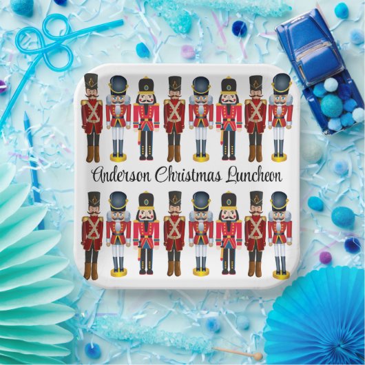 Notenkraker soldaat personaliseren tekst schattige papieren bordje (Feest)