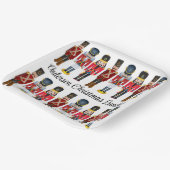 Notenkraker soldaat personaliseren tekst schattige papieren bordje (Gebogen)