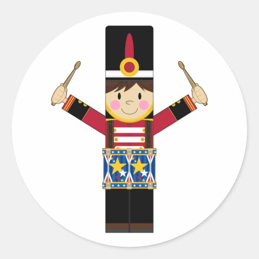 Notenkraker soldaat spelen drums Sticker (Voorkant)