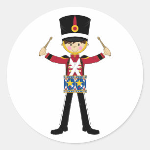 Notenkraker soldaat spelen drums Sticker