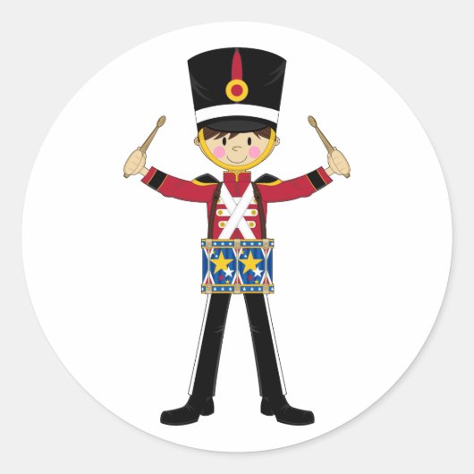 Notenkraker soldaat spelen drums Sticker (Voorkant)