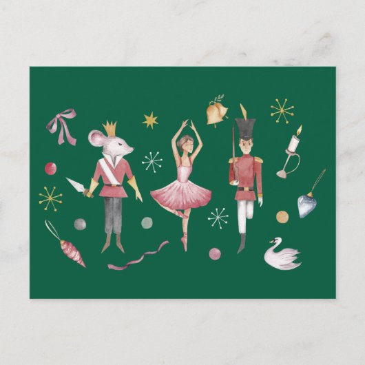 Notenkraker Soldaat Vrolijk Kerstfeest Briefkaart (Voorkant)