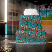  Notenkraker Soldaten Blauwgroen Uniform Classic Cadeaupapier