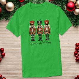 Notenkraker Soldaten Happy Holiday Dark T-shirt