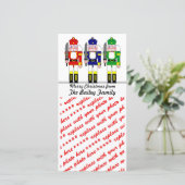 Notenkraker Soldaten Kerst Foto Feestdagenkaart (Staand voorkant)