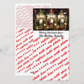 Notenkraker Soldaten Kerst Foto Feestdagenkaart (Voorkant / Achterkant)