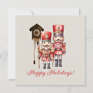 Notenkraker Soldaten Prettig Kerstfeest Koekoek Kaart
