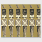 Notenkraker Soldiers Gold Sepia Cadeaupapier (Vlak)