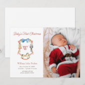 Notenkraker Soldiers Kerst Baby foto geboorte Aankondiging (Voorkant / Achterkant)