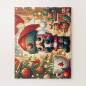 Notenkraker, speelgoed en warme chocolademelk legpuzzel (Verticaal)