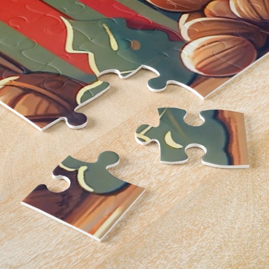Notenkraker, speelgoed en warme chocolademelk legpuzzel (Zijkant)