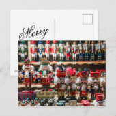 Notenkraker Speelgoed op Oostenrijks Kerstmarkt Feestdagenkaart (Voorkant / Achterkant)