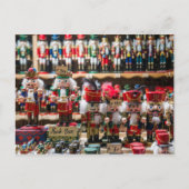 Notenkraker Speelgoed op Oostenrijks Kerstmarkt Feestdagenkaart (Voorkant)