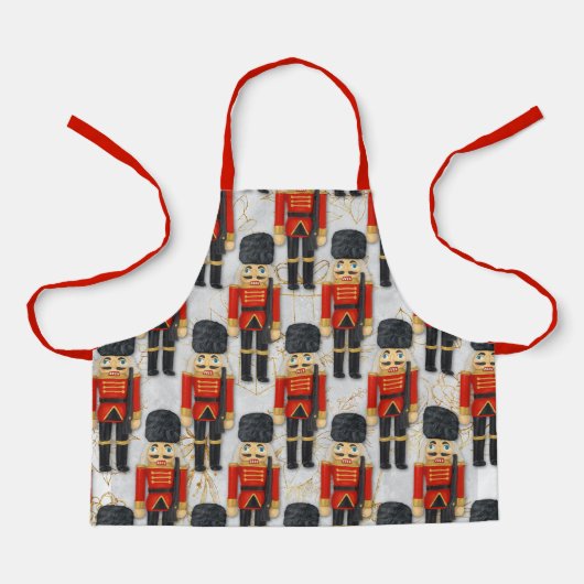 Notenkraker Speelgoed Soldaat Xmas Kerst Kinder Schort (Voorkant)