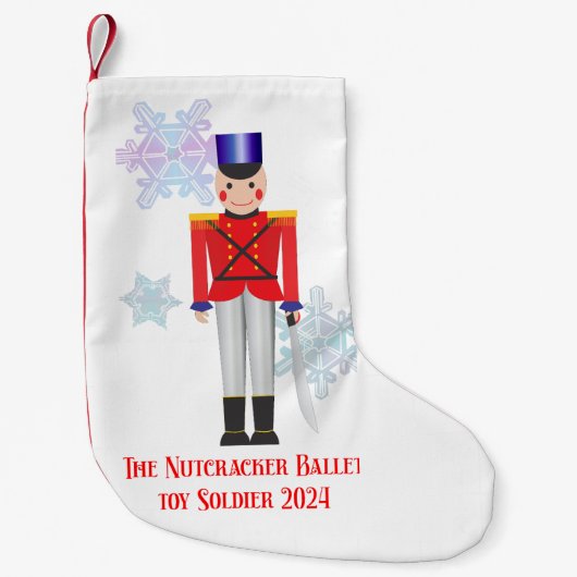 Notenkraker Speelgoed Soldier Christmas Stocking Kleine Kerstsok (Voorkant)
