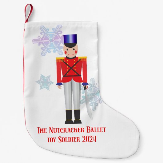 Notenkraker Speelgoed Soldier Christmas Stocking Kleine Kerstsok (Voorkant)