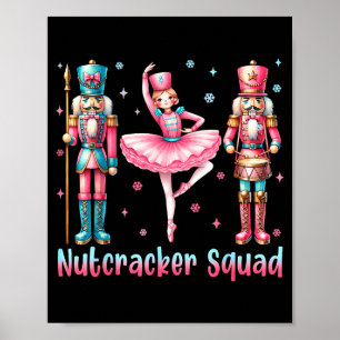 Notenkraker Squad Ballet Dans Prettig Kerstmis Vro Poster