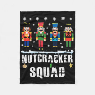 Notenkraker Squad Byllet Dans Matchende Familie Ke Fleece Deken