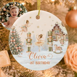 Notenkraker Sugar Plum 1e verjaardag aandenken Keramisch Ornament