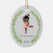 Notenkraker Sugar Plum Fairy Kerstfoto Keramisch Ornament (Rechts)