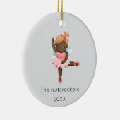 Notenkraker Sugar Plum Fairy Kerstfoto Keramisch Ornament (Rechts)